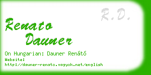 renato dauner business card