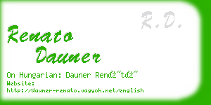 renato dauner business card